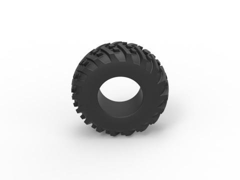 Tractor tire 31 Scale 1 to 25 3D Print Model