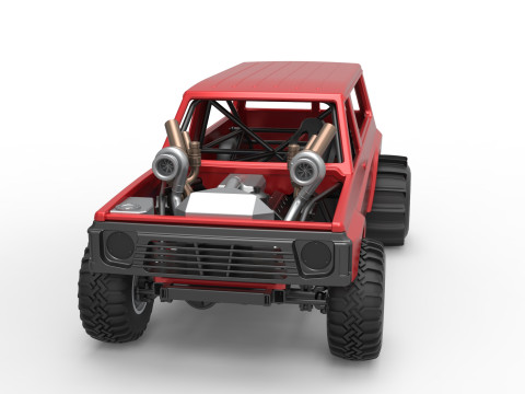 Uphill Sand Racing Dragster Version 3 Scale 1 to 25 3D 打印模型