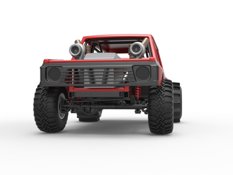 Uphill Sand Racing Dragster Version 3 Scale 1 to 25 3D 打印模型