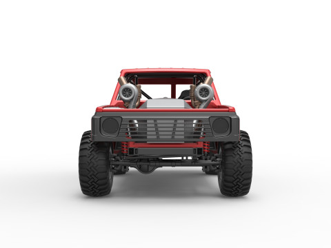 Uphill Sand Racing Dragster Version 3 Scale 1 to 25 3D 打印模型