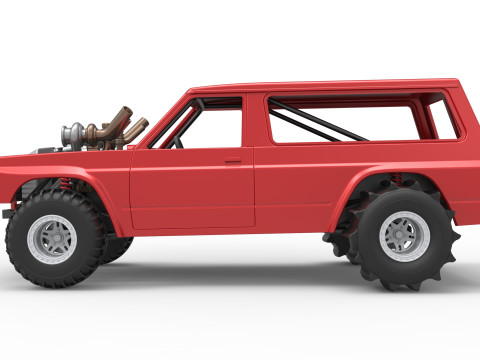 Uphill Sand Racing Dragster Version 3 Scale 1 to 25 3D 打印模型