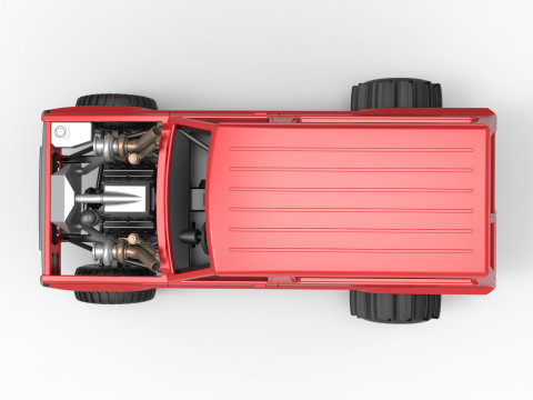 Uphill Sand Racing Dragster Version 3 Scale 1 to 25 3D 打印模型