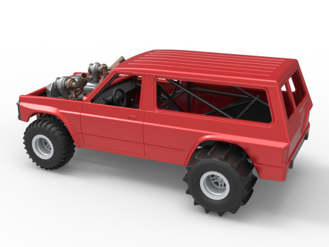 Uphill Sand Racing Dragster Version 3 Scale 1 to 25 3D 打印模型