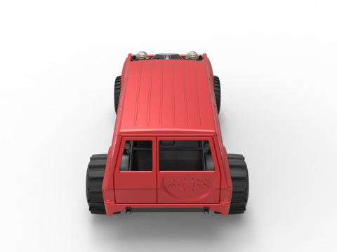Uphill Sand Racing Dragster Version 3 Scale 1 to 25 3D 打印模型