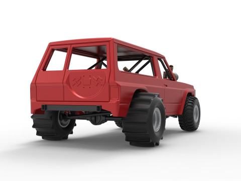 Uphill Sand Racing Dragster Version 3 Scale 1 to 25 3D 打印模型