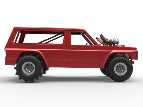 Uphill Sand Racing Dragster Version 3 Scale 1 to 25 3D 打印模型