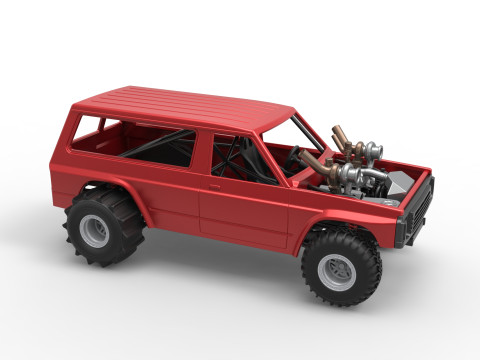 Uphill Sand Racing Dragster Version 3 Scale 1 to 25 3D 打印模型