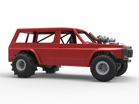 Uphill Sand Racing Dragster Version 3 Scale 1 to 25 3D 打印模型