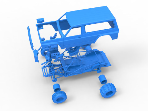Uphill Sand Racing Dragster Version 3 Scale 1 to 25 3D 打印模型
