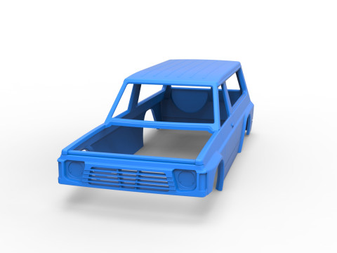 Shell of Uphill Sand Racing Dragster Version 3 Scale 1 to 25 Modèles 3D en vedette