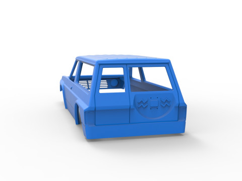 Shell of Uphill Sand Racing Dragster Version 3 Scale 1 to 25 Modèles 3D en vedette