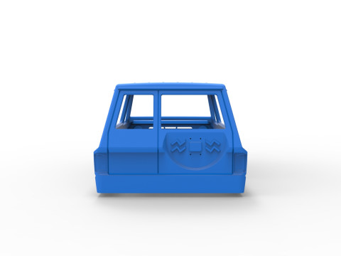 Shell of Uphill Sand Racing Dragster Version 3 Scale 1 to 25 Modèles 3D en vedette