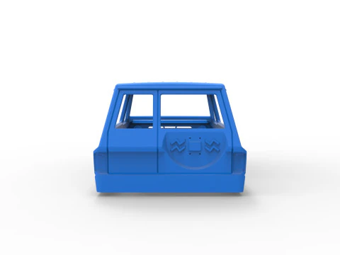 Shell of Uphill Sand Racing Dragster Vers&atilde;o 3 Escala 1 a 25 Modelo de Impressão 3D