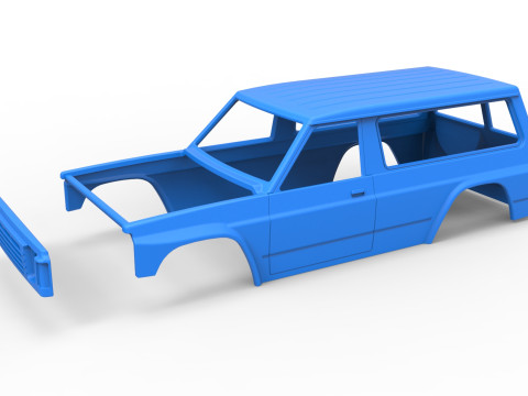 Shell of Uphill Sand Racing Dragster Version 3 Scale 1 to 25 Modèles 3D en vedette