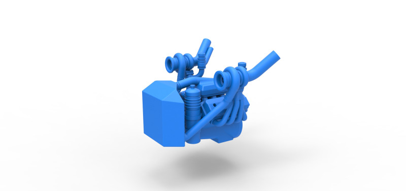 Engine of Uphill Sand Racing Dragster Version 3 Scale 1 to 25 Model do druku 3D .c4d .max .obj .3ds .fbx .stl .blend 