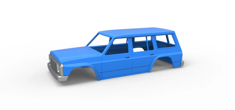 Shell of vintage SUV Version 2 Scale 1 to 25 3D Print Model .c4d .max .obj .3ds .fbx .stl .blend