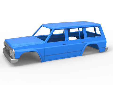 Shell of vintage SUV Version 2 Scale 1 to 25 Modelo de Impressão 3D