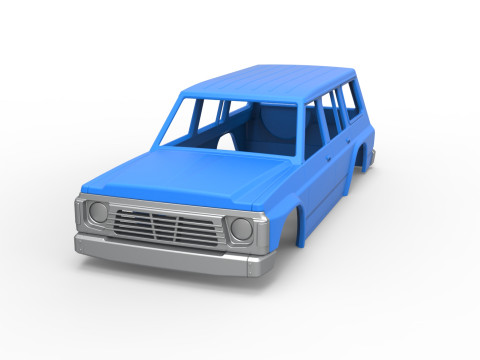 Shell of vintage SUV Version 2 Scale 1 to 25 Modelo de impresión 3D