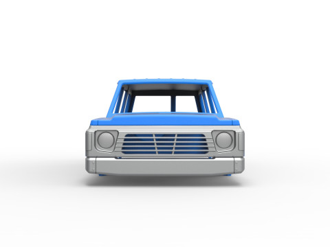 Shell of vintage SUV Version 2 Scale 1 to 25 Modelo de impresión 3D