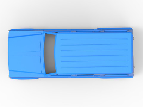 Shell of vintage SUV Version 2 Scale 1 to 25 Modelo de impresión 3D