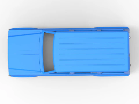 Shell of vintage SUV Version 2 Scale 1 to 25 3D Print Model