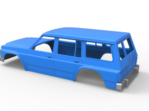 Shell of vintage SUV Version 2 Scale 1 to 25 Modelo de impresión 3D