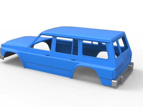 Shell of vintage SUV Version 2 Scale 1 to 25 3D Print Model