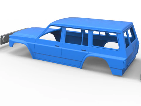 Shell of vintage SUV Version 2 Scale 1 to 25 3D Print Model