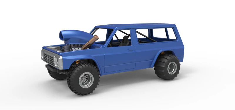 Uphill Sand Racing Dragster Version 4 Scale 1 to 25 3D Print Model .c4d .max .obj .3ds .fbx .stl .blend 