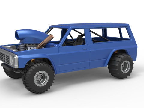 Uphill Sand Racing Dragster Version 4 Scale 1 to 25 Modelo de impresión 3D