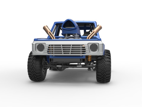 Uphill Sand Racing Dragster Version 4 Scale 1 to 25 3D Print Model