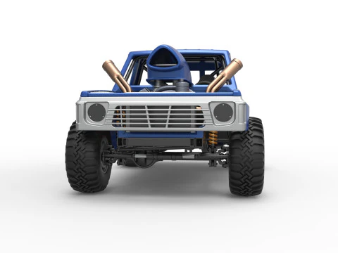 Uphill Sand Racing Dragster Version 4 Scale 1 to 25 3D Print Model