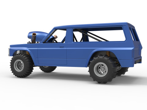 Uphill Sand Racing Dragster Version 4 Scale 1 to 25 3D Print Model