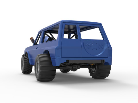 Uphill Sand Racing Dragster Version 4 Scale 1 to 25 3D Print Model