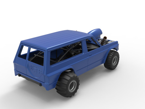 Uphill Sand Racing Dragster Version 4 Scale 1 to 25 3D Print Model