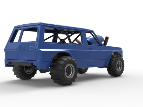 Uphill Sand Racing Dragster Version 4 Scale 1 to 25 3D Print Model