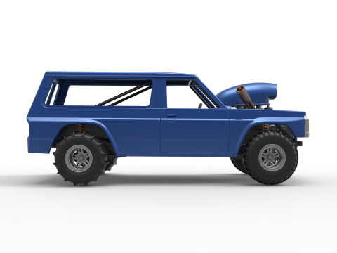 Uphill Sand Racing Dragster Version 4 Scale 1 to 25 3D Print Model