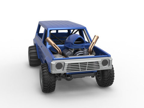 Uphill Sand Racing Dragster Version 4 Scale 1 to 25 3D Print Model
