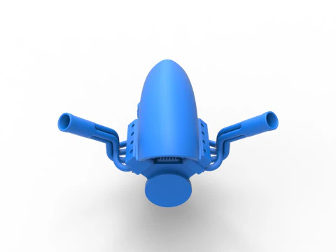 Engine of Uphill Sand Racing Dragster Version 4 Scale 1 to 25 3D Print Model