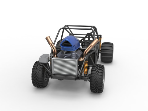 Uphill Sand Racing Dragster Base Version 4 Scale 1 to 25 Modèles 3D en vedette