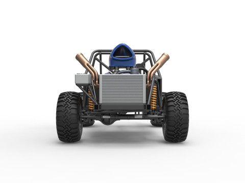 Uphill Sand Racing Dragster Base Version 4 Scale 1 to 25 Modèles 3D en vedette