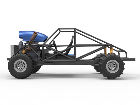 Uphill Sand Racing Dragster Base Version 4 Scale 1 to 25 Modèles 3D en vedette