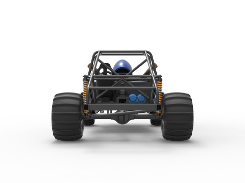 Uphill Sand Racing Dragster Base Version 4 Scale 1 to 25 Modèles 3D en vedette