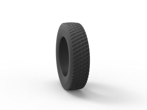 Semi truck pulling tire Scale 1 to 25 3D Print Model