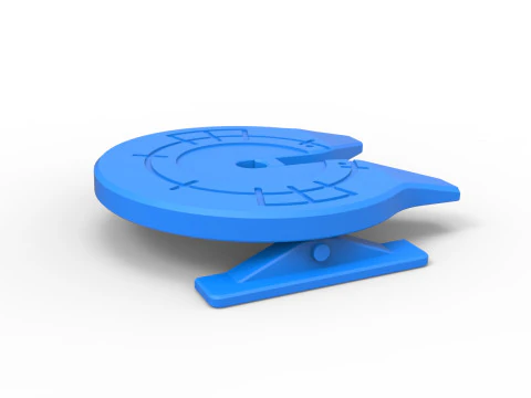 Koppelschotel van Semi vrachtwagen schaal 1 tot en met 25 3D printmodel