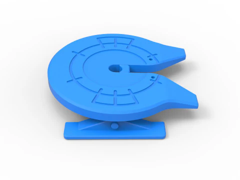 Fifth wheel of Semi truck Scale 1 to 25 3D Print Model
