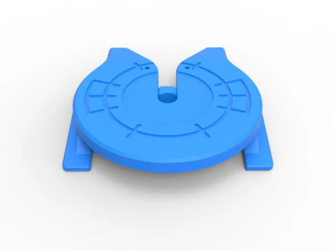 Fifth wheel of Semi truck Scale 1 to 25 3D Print Model
