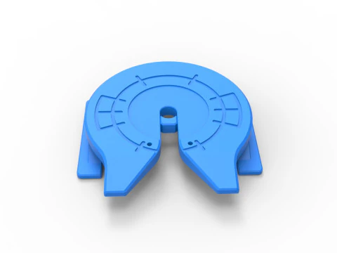 Fifth wheel of Semi truck Scale 1 to 25 3D Print Model