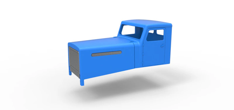 Cab of Vintage GATR Racing Semi truck Scale 1 to 25 3D Print Model .c4d .max .obj .3ds .fbx .stl .blend 