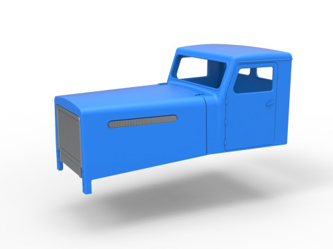 Cab of Vintage GATR Racing Semi truck Scale 1 to 25 3D-printmodel